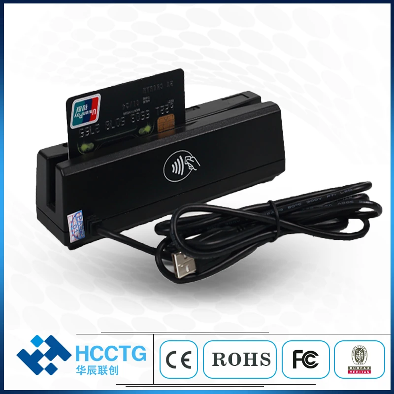 Мини-контакт и NFC магнитная полоса и IC Card reader writer HCC110