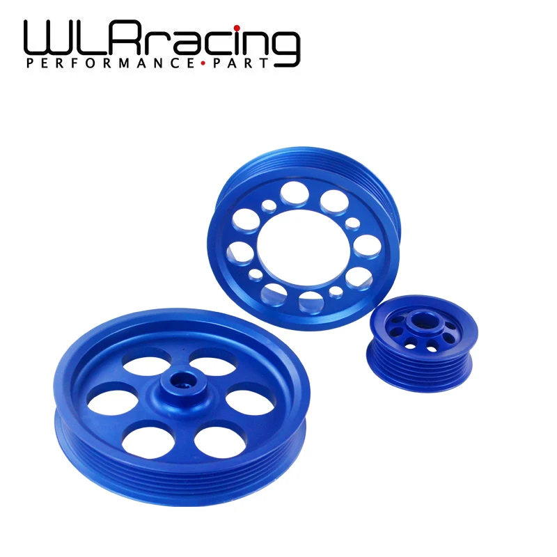 

WLR RACING - CRANK PULLEY FOR 93-97 TOYOTA SUPRA JZA80 2JZGTEUNDERDRIVE LIGHTWEIGHT CRANK PULLEY(3PCS) BLUE WLR6851B