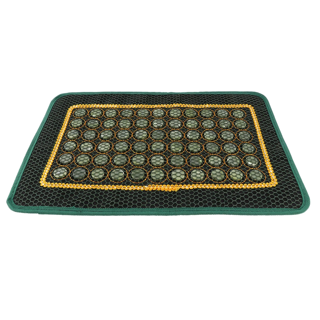 Natural Jade Stone Cool Summer Pillow Cover Chair Seat Massage Pad Cover