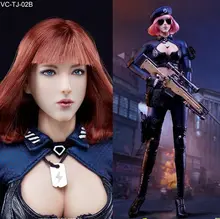 1/6 scale Super flexible figure wefire Sexy female Sniper Red or Pink hair 12″ action figure doll Collectible Model plastic toy