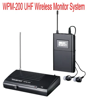 

NEW Takstar WPM-200 UHF Wireless Monitor System Stereo In-Ear Wireless earphones & ear Transmitter&Receiver Set 780-789MHZ