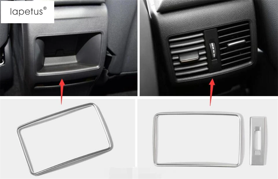 

Lapetus For Mercedes-Benz CLA W117 A Class GLA 200 220 X156 2015 - 2018 ABS Armrest Box Rear AC Air Vent Outlet Frame Cover Trim