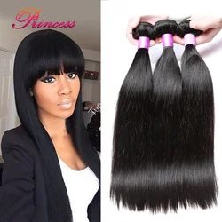 

7a Peruvian Virgin Hair Straight Virgin Hair Bundles Natural Black Color Peruvian Straight Hair Human Hair Extension 4 Bundles