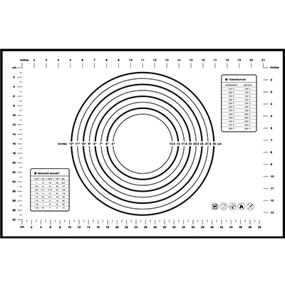 60x40 см нескользящий Силиконовый коврик для выпечки для приготовления теста для пиццы Кондитерские Кухонные гаджеты Инструменты для приготовления пищи аксессуары для замеса Лот коврик - Цвет: Черный