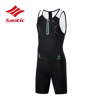 

Santic Cycling Spring Summer Out Door Sports Mens Bike Cycling Bib Shorts Straps Bike Skinsuit Bicycle Breathable Clothing