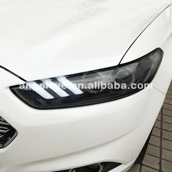 Ford для Mondeo LED Глава Лампы для мотоциклов с Би объектив проектора Ксеноновые Лампы для мотоциклов 2013-2015 год JC