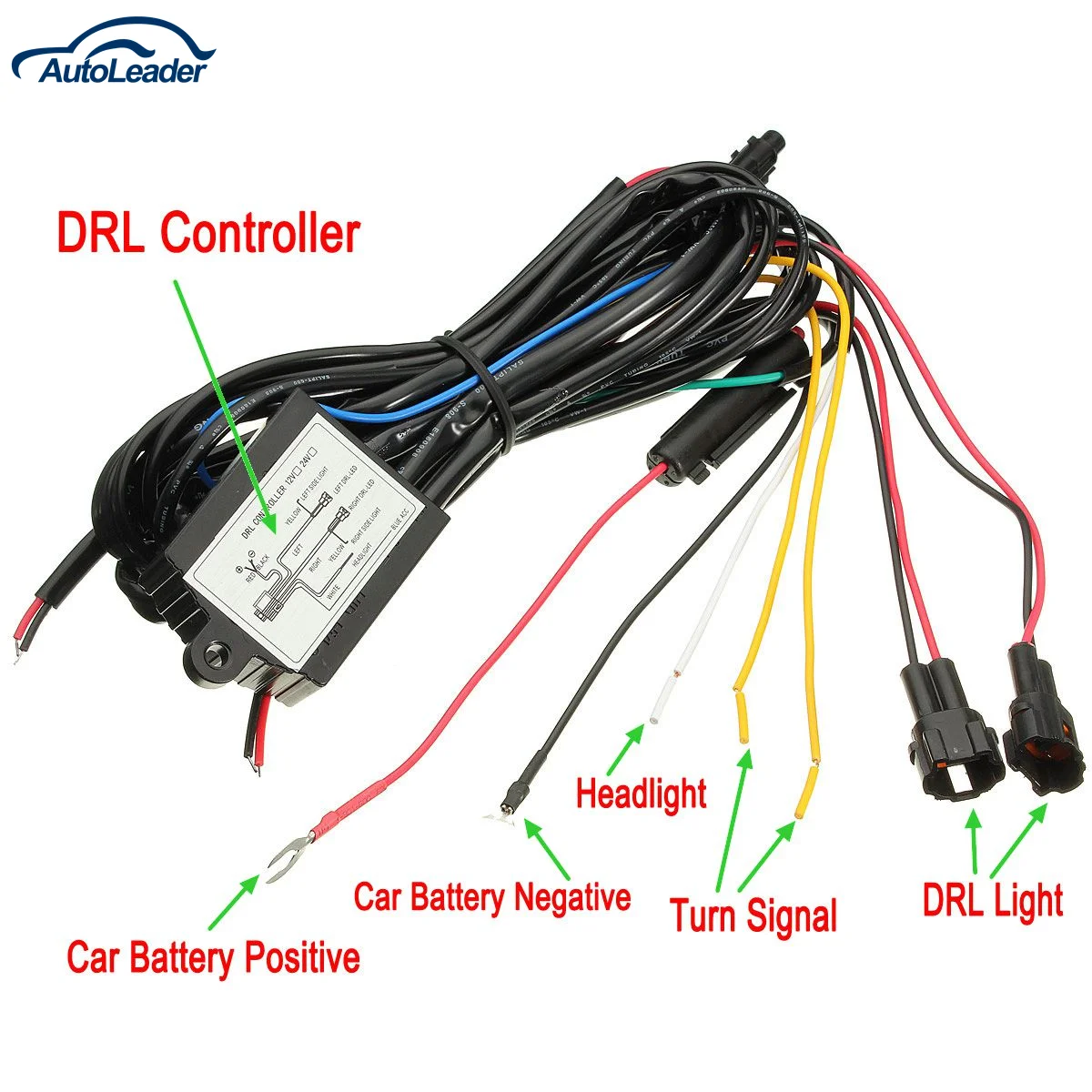 

DRL Daytime Running Light Dimmer Dimming Relay Control Switch Harness Car Line 12V On/Off