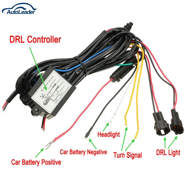 DRL Daytime Running Light Dimmer Dimming Relay Control ... 2014 thruxton wiring diagram 