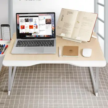 

Desk On Whale Race Bed Folding Laptop Computer Desk Bedroom Sitting On Student Dormitory Bedroom Laying On The Bed For Col