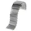 18/20/22mm Watchband Luxury Cool Watches Mesh Stainless Steel Bracelet Silver Wristwatch Band Strap Replacement + 2 Spring Bars ► Photo 2/6