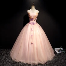 Розовое Пышное Платье Без Бретелек Тюль 3D цветок тюль бальное платье выпускного вечера Вечернее платье 15 anos vestidos de quinceaneras