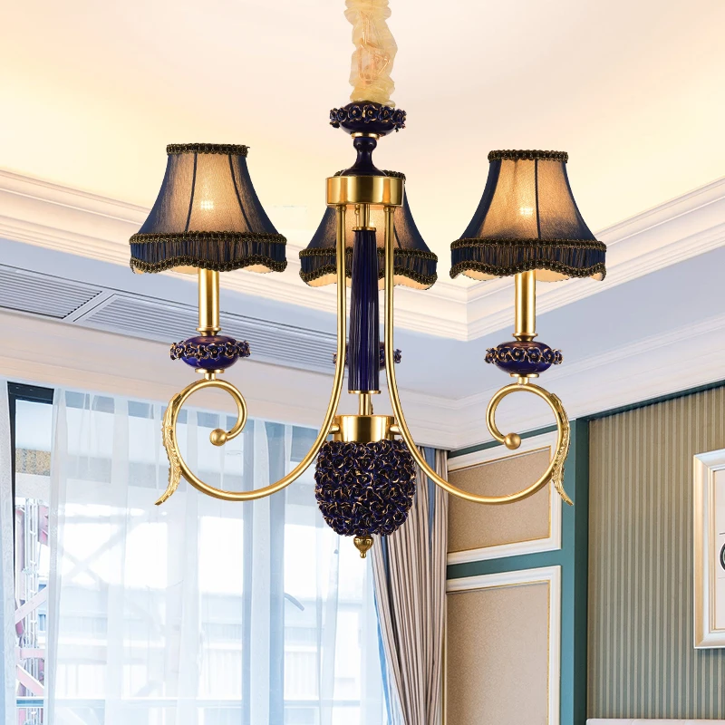 Винтажный рустикальный пурпурная люстра светильник ing керамические розы Медный