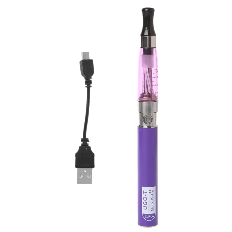 Для эго-t CE4 комплект 650 mah Батарея сбоку USB зарядка электронная сигарета распылитель