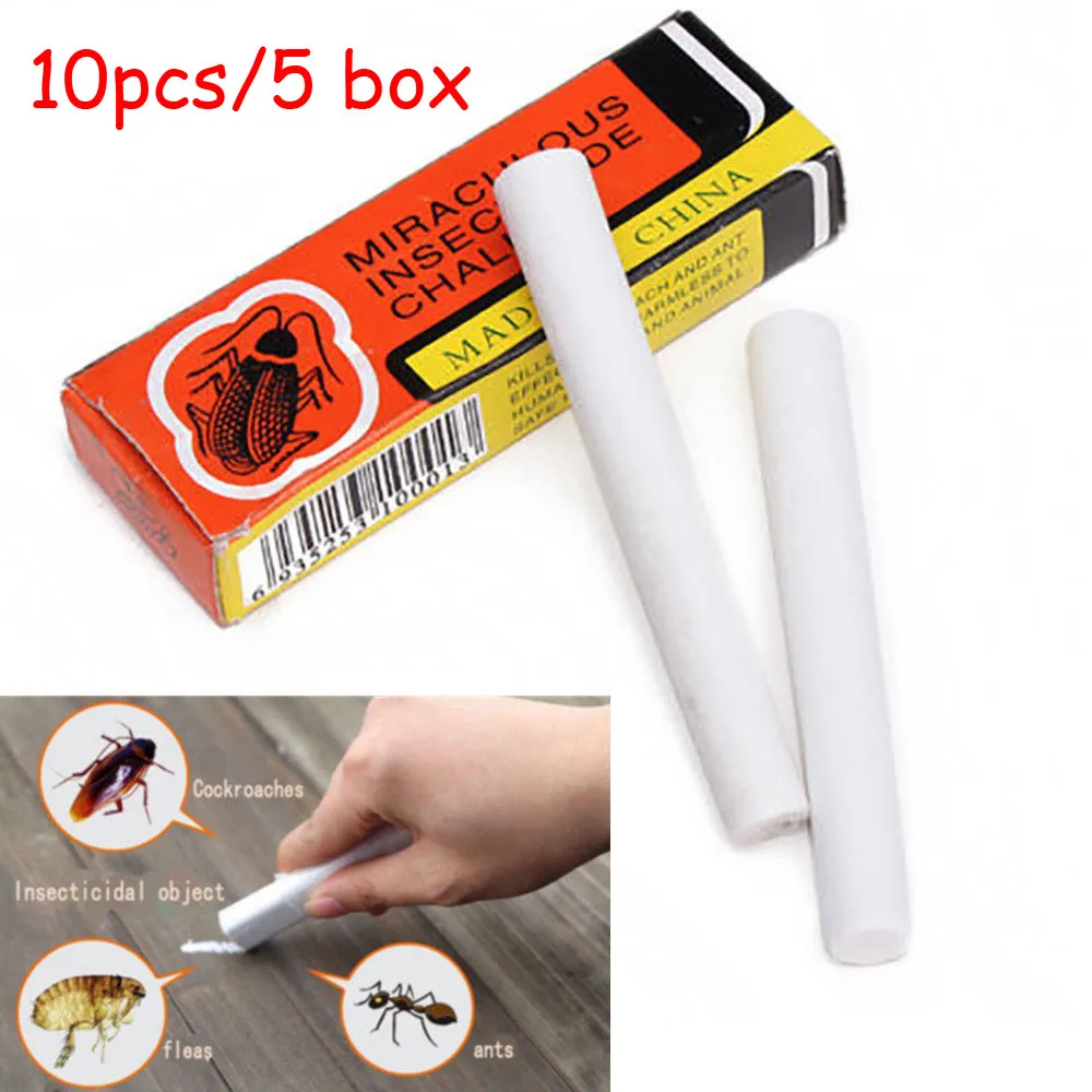 

Insecticide 10Pcs Magic Insect Pen Chalk Tool Kill Cockroach Roaches Ant Lice Flea Bugs Insecticida