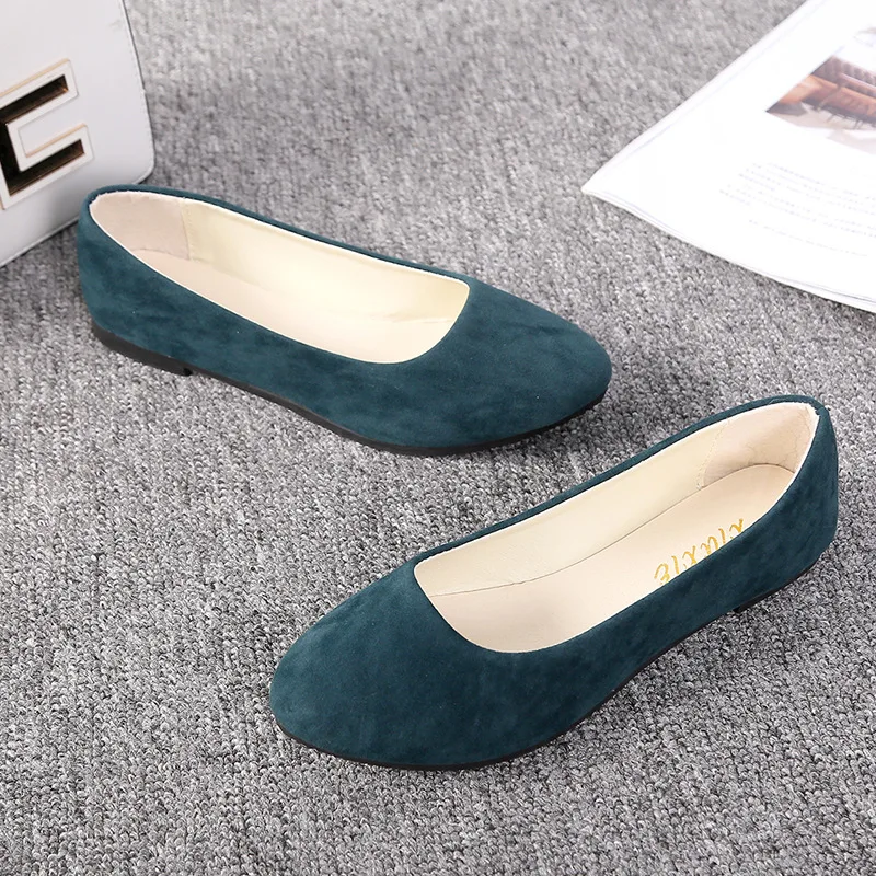 Tangnest Frühling Faulenzer Frauen Multiple Farbe Ballett Wohnungen Flach Slip Auf Solide Spitz Flache Schuhe Dame Casual Schuhe XWD868