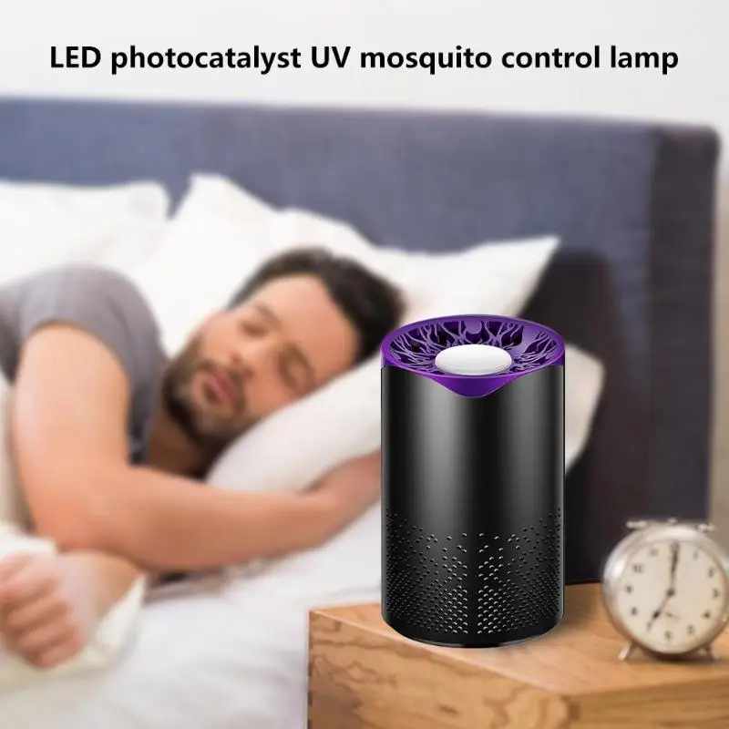 USB Электрический комаров убийца лампа фотокатализатор светодиодный Ошибка ловушка для насекомых Zapper ловушка