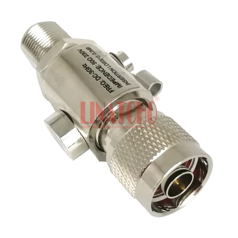 

DC-3GHz 230V N female to N male coaxial marine antenna lightning surge protector