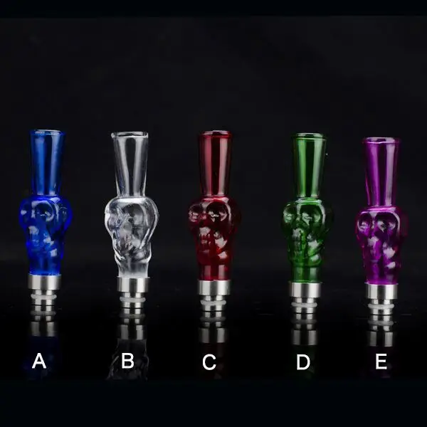 

Glass&SS skull shape 510 drip tip mouthpiece for ijust s/RDA/RBA/TFV4/Melo 2 fit 510 drip tip tank atomizer