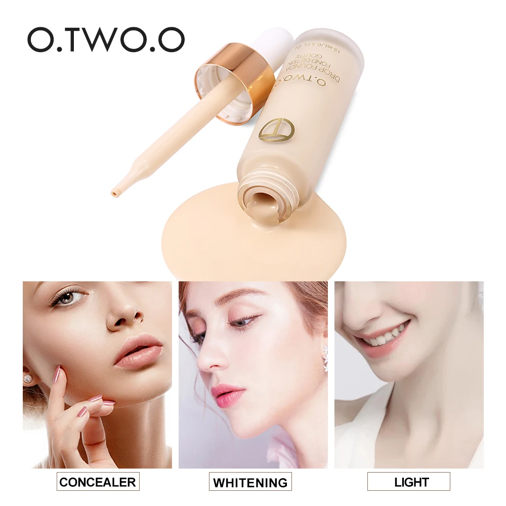 

O.TWO.O Full Cover Bb Cream Matte Foundation Liquid Foundation Beauty Makeup Concealer Face Base Long Lasting Primer Cosmetics
