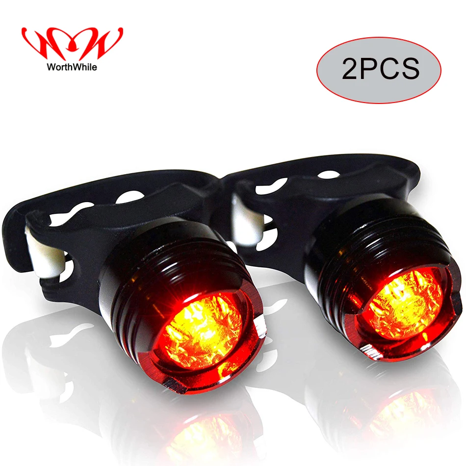 

WorthWhile Bike Rear Light Cycling Seatpost Taillight Saddle LED Flashlight for Bicycle Accessories Running Safety Clip Lamp