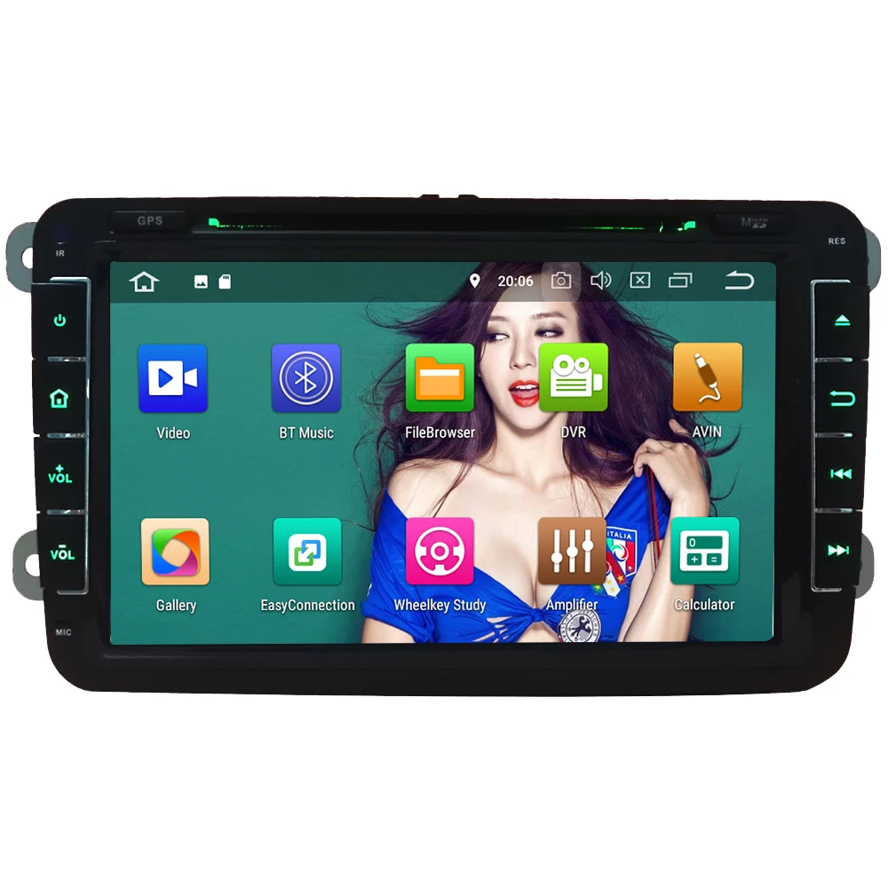 Cheap KLYDE 8" 4G Octa Core Android 8.0 4GB RAM 32GB ROM Car DVD Player Radio For Volkswagen Touran Caravelle Trak Racer Multivan Golf 1