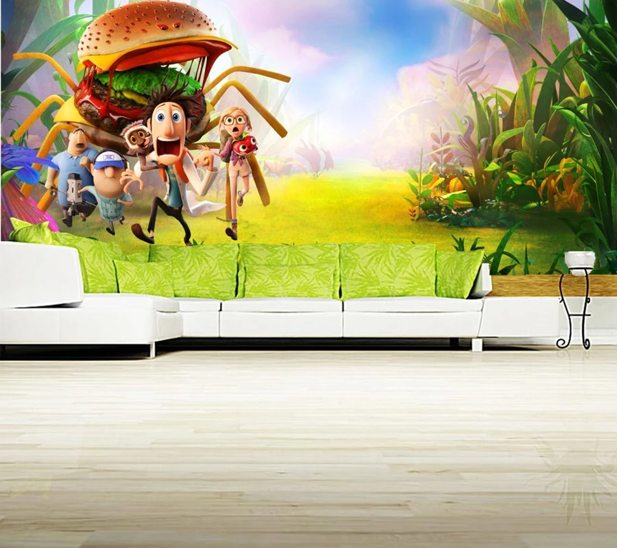 Custom 3D wallpaper,Funny characters cartoon murals papel de parede,living  room TV background sofa wall kids room 3d wallpaper _ - AliExpress Mobile