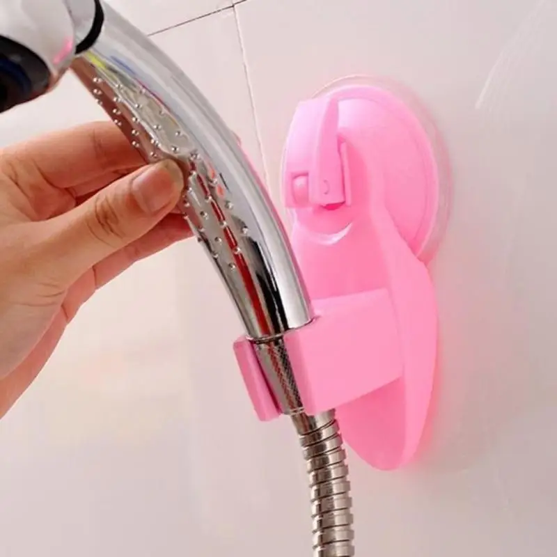 Suction Cup Shower Holder Bathroom Shower Sprinkler Holder Support Shower Head Holder Bracket Rack Shelf Bathroom Accessories