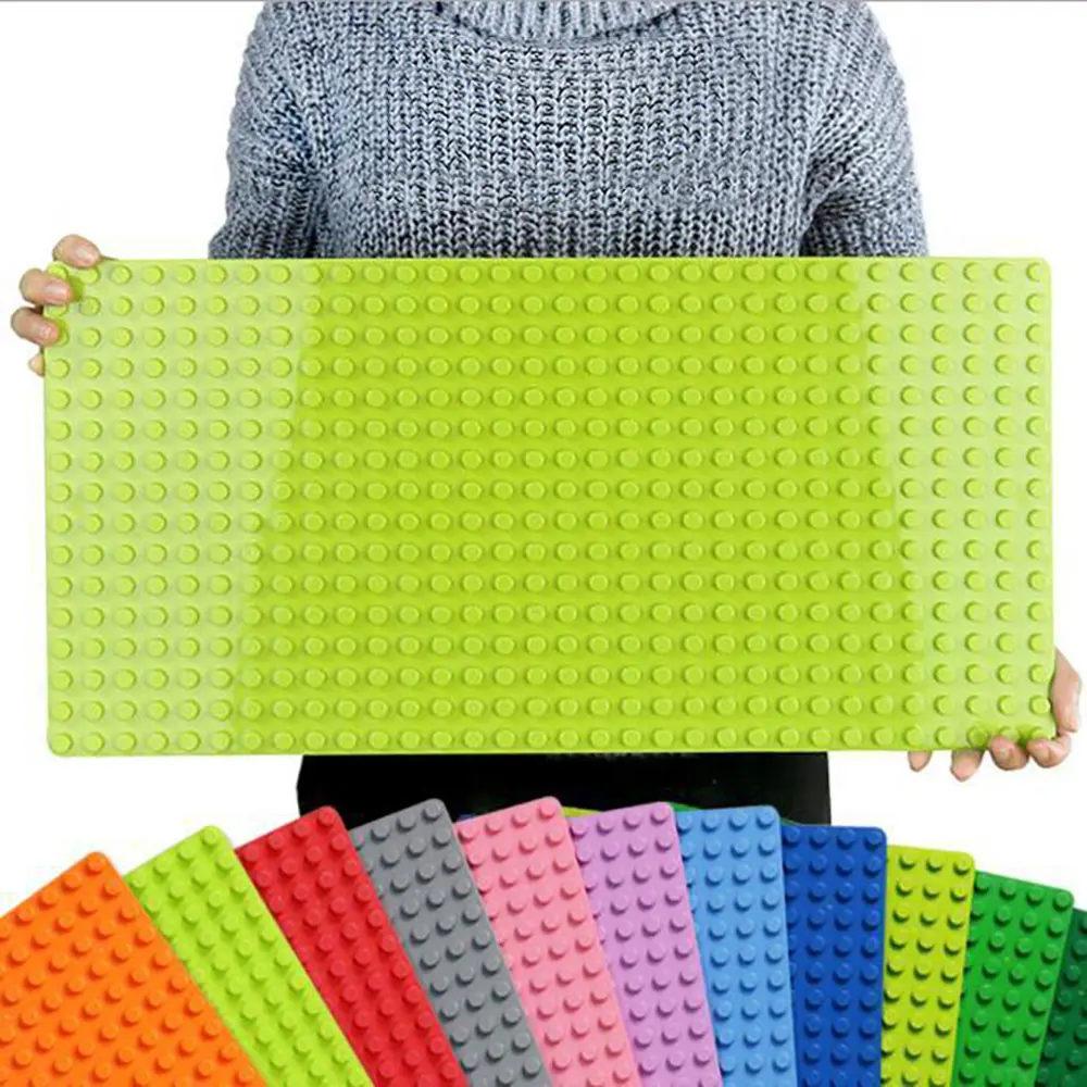 

Large Size Baseplate Big Base Building Blocks 16*32 Dots 51*25.5cm DIY Plate Toys Compatible Duploed Toys For Children toy
