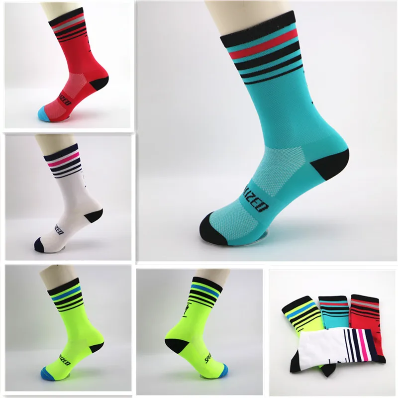

Brand New Women Men Sport Cycling Riding Socks Breathable Colorful Basketball Hiking Climbing Socks