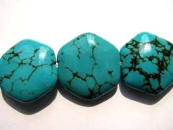 

high quality turquoise beads roundel hexagon jewelry beads 20mm full strand 16inch