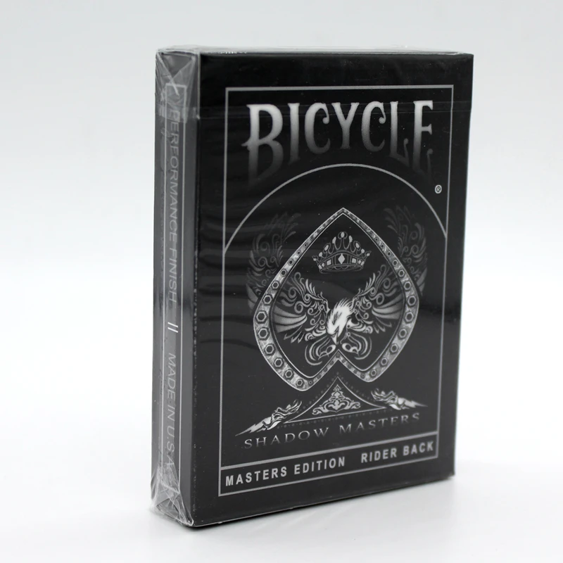 Goede Bicycle shadow masters originele bicycle shadow master speelkaart zwart deck door ellusionist creatieve magic poker magic