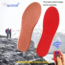 2300mAh Electric Insoles with Remote Control Breathable Smart USB Charging Warm Foot Winter Outdoor Thermal Insoles for Women