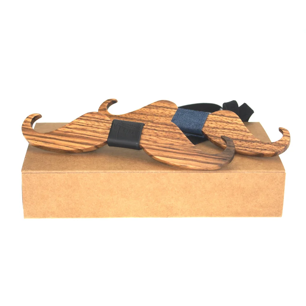 

Fashion Western Wood Beard Gentleman Bow Ties Handmade Butterfly Wedding Party Bow Ties Butterfly Wooden Unique Tie for Man