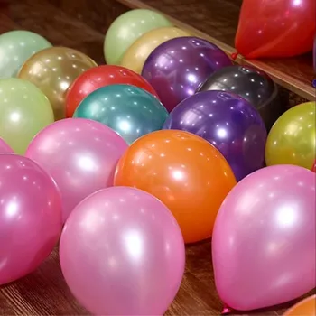 

100pcs 10inch 1.5g pearl balloon helium gas for balloons birthday party wedding balloons baby shower graduation supplies