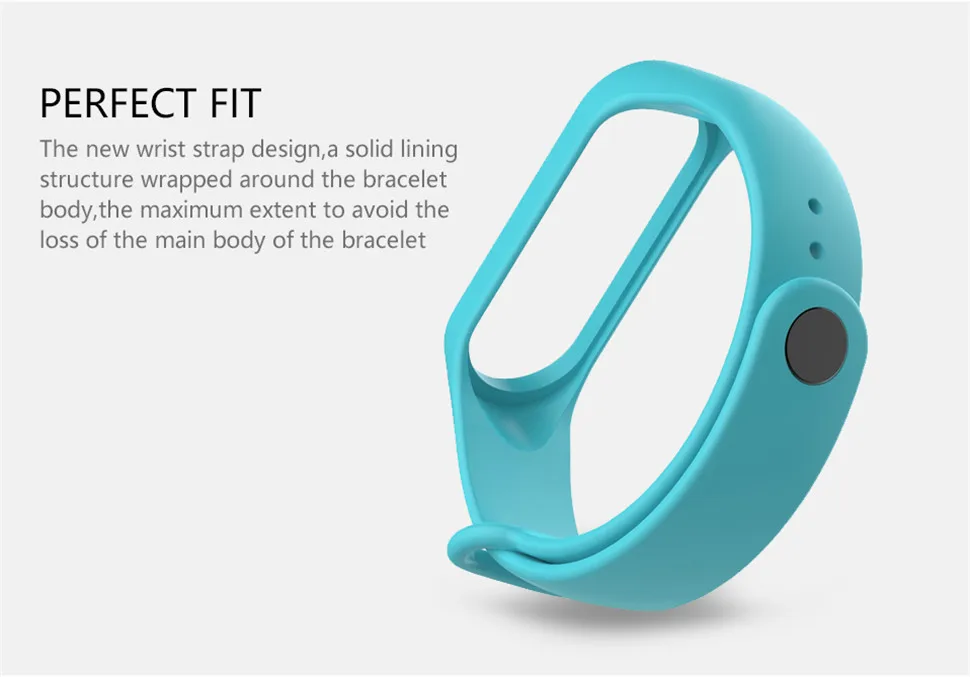 YKSO Color mi band 3  silicone strap millet replacement belt Smart Accessories replacement accessories mi band 3 (14)