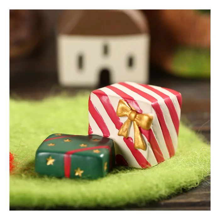 1 pc Big Gift Рождественский снеговик миниатюрная фигурка домашний декоративный волшебный сад Мультяшные животные статуя украшения для бонсай Смола Ремесленная Подарочная игрушка - Цвет: 1 pc Big Gift