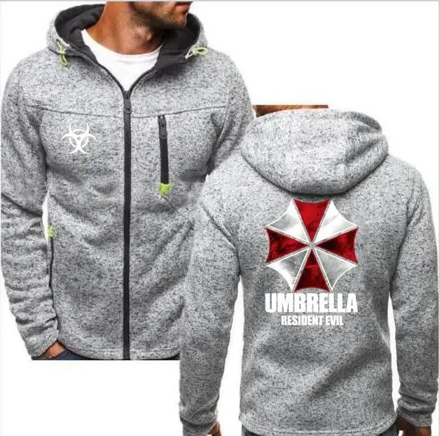 

Resident Evil Protection Hoodie Jacket Men's Autumn and Winter Warm Zip Jacket Men's Motorcycle Apparel Sweatshirt