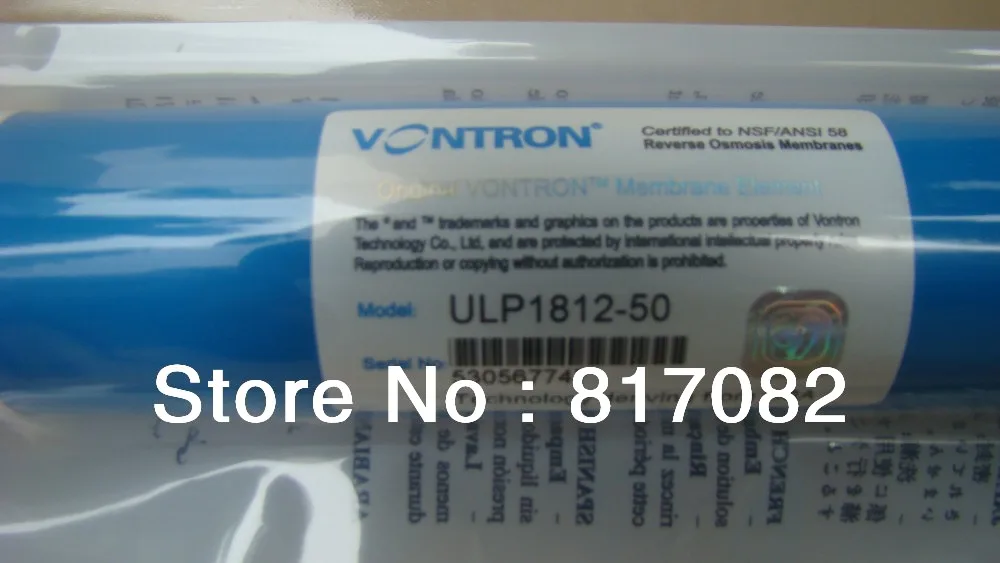 25 шт. Vontron ULP1812-50 жилой фильтр для воды RO мембрана NSF качество отлично