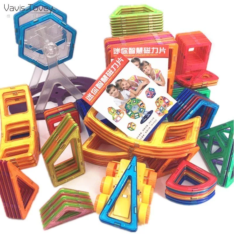 

Vavis Tovey 143PCS 3D Educational DIY Magnetic Building Blocks Mini kits Magnet pulling Designer Constructor Toys kids Gifts
