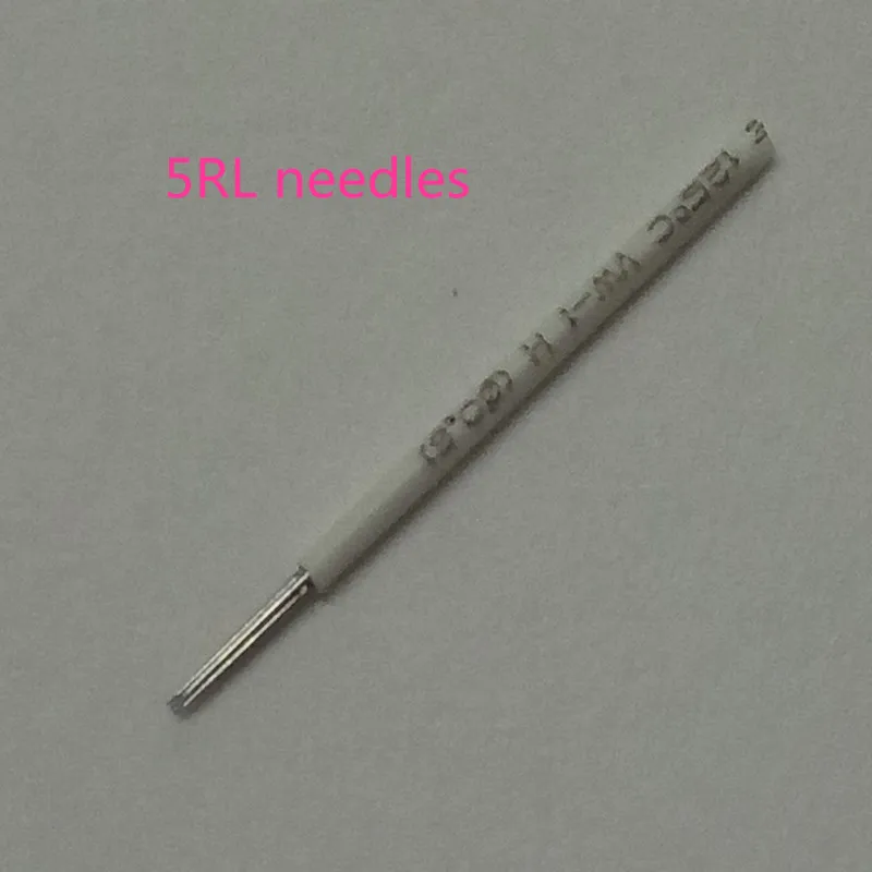 

100 pcs 5 R needles for manual pen Semi permanent makeup manual fog pen needle microblading eyebrow pen needles
