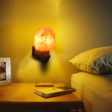 E14 15W Rotatable Cylinder Himalayan Salt Lamp Natural Shaped Salt Rock Night Light Hand Carved Crystal Wall Lamp youoklight 7w warm white salt lamp heart shaped wall decoration night light 120v 1pc