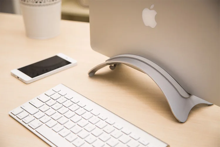 Portable Metal Aluminium alloy Vertical Stand Desktop Notebook Stand Holder Support for MacBook Pro Air Retina iPad Computer