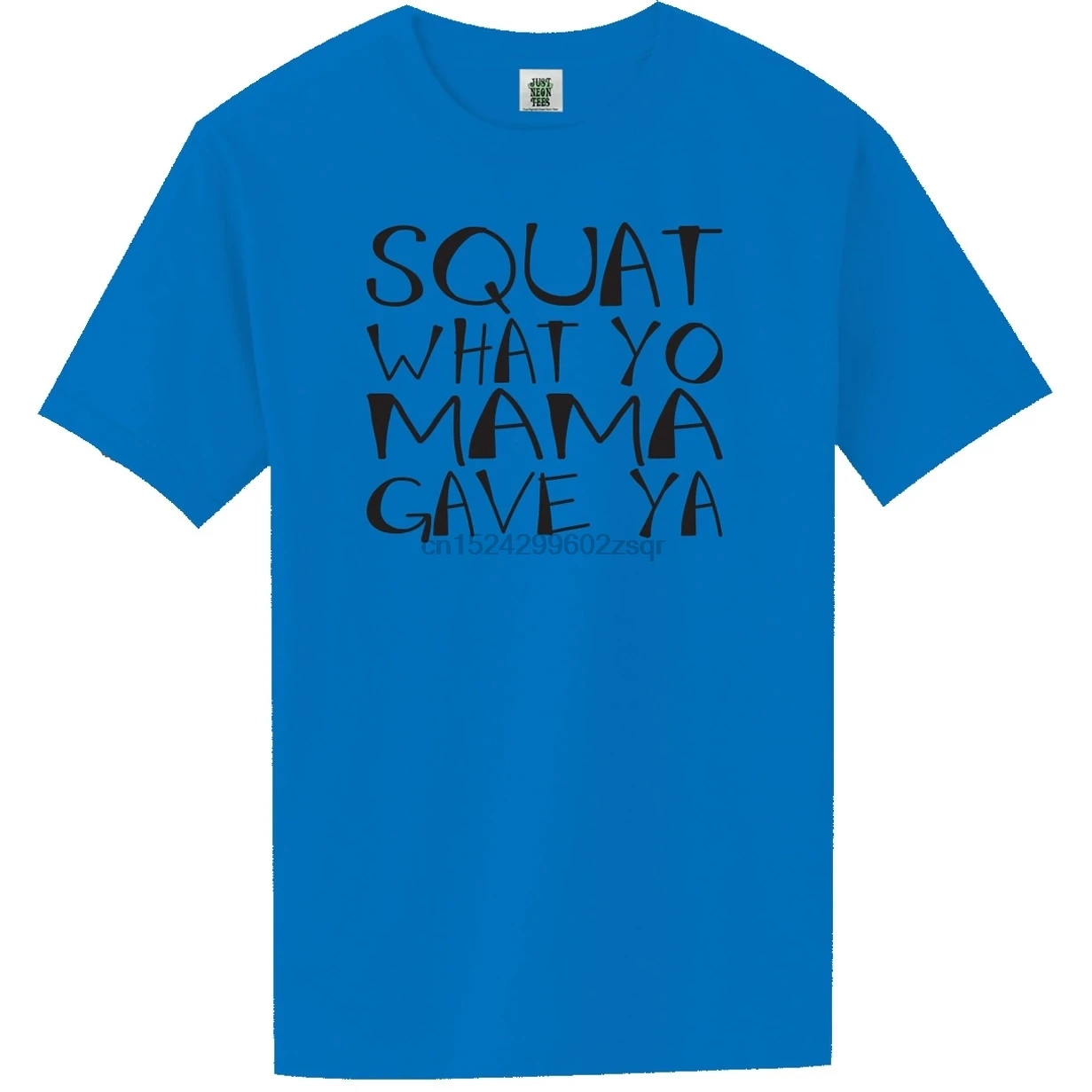 Squat What Yo Mama Gave Ya Short Sleeve Bright Neon Tee(1) | Мужская одежда
