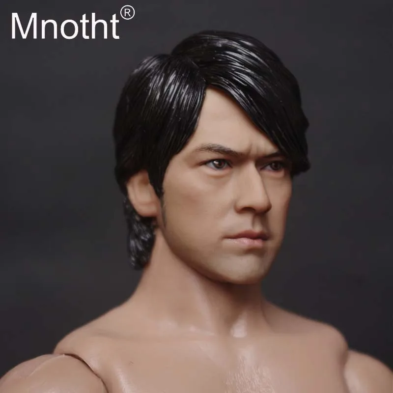 1/6 Мужская голова Скульптор масштаб 1:6 Takeshi Kaneshiro с длинными волосами резная