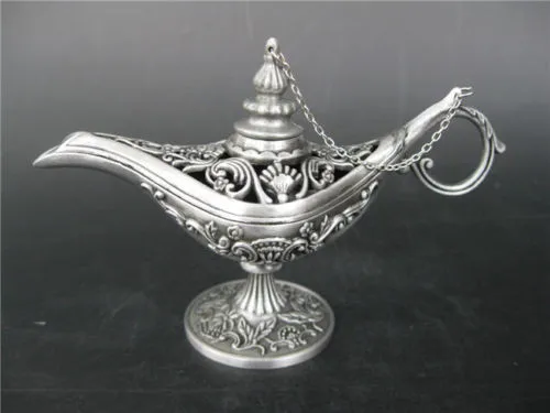 Statue decoration factory outlets Miao Silver Handwork Tibet absolute being light teapot lamp | Дом и сад