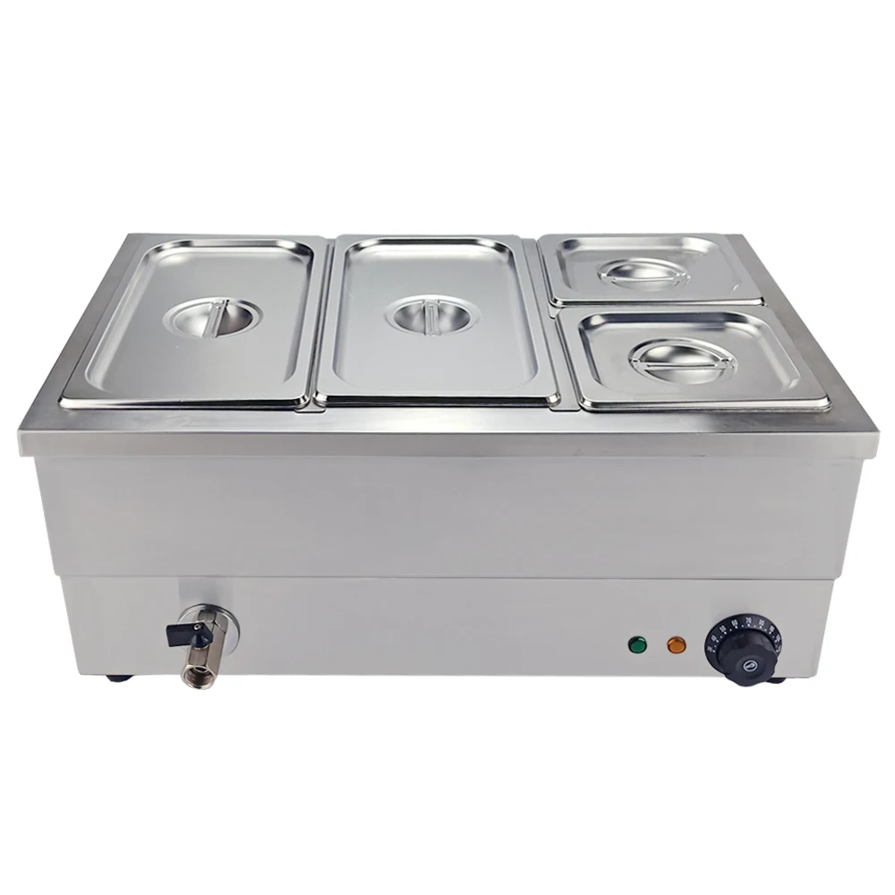 3/5 Pan Wet Well Bain Marie Stainless Steel Gastronorm Pan Commercial Catering 