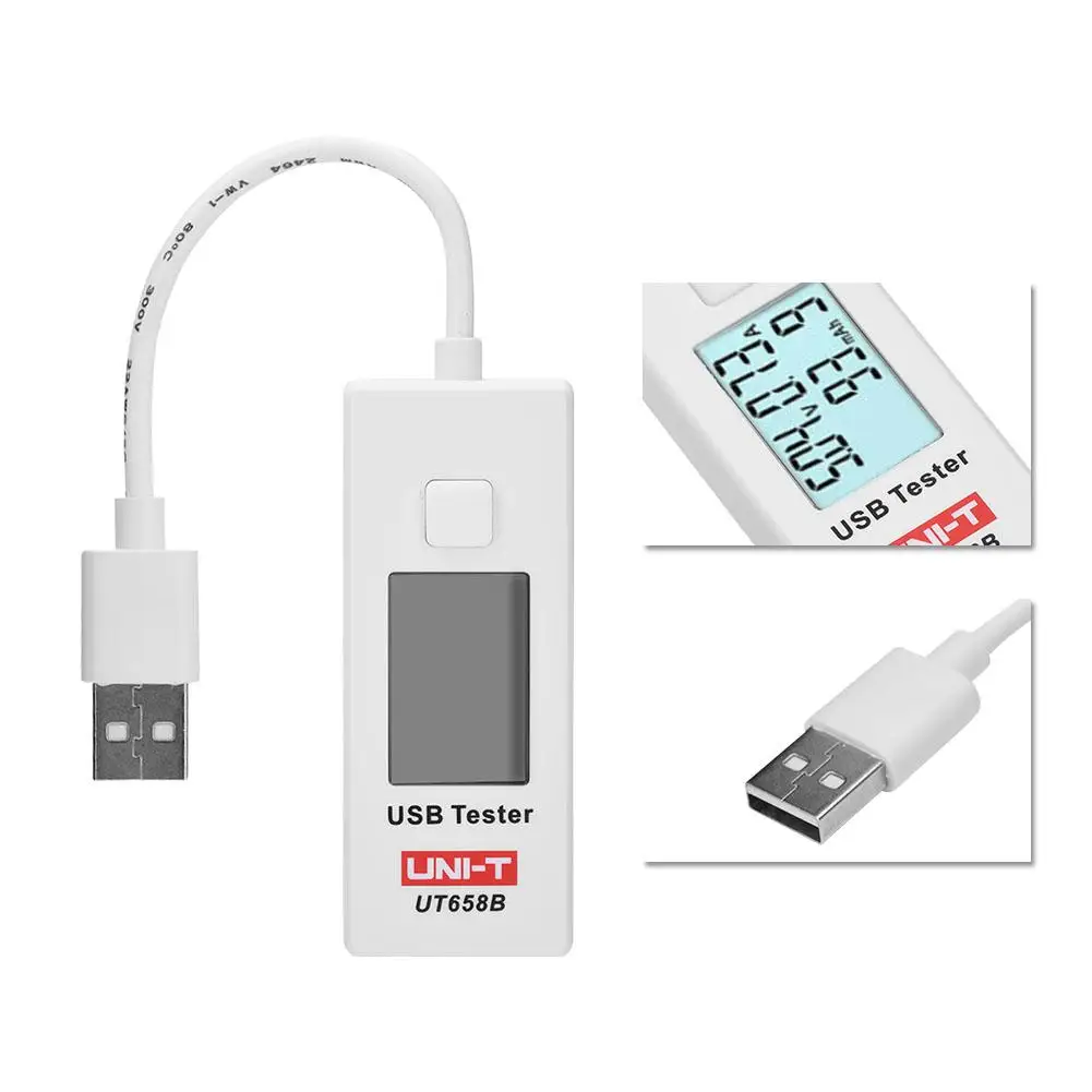UNI-T цифровой мини USB Зарядное устройство Тестер Вольтметр Амперметр индикатор напряжения тока с ЖК-дисплей 3 V до 9 V светодиодный Дисплей измеритель тока