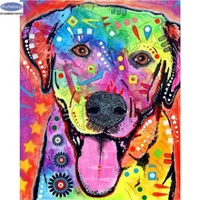Фото на заказ! DIY Алмазная вышивка собака породы бульдог, 5D алмазная картина вышивка крестиком 3D квадратное украшение из мозаики стразами подарок