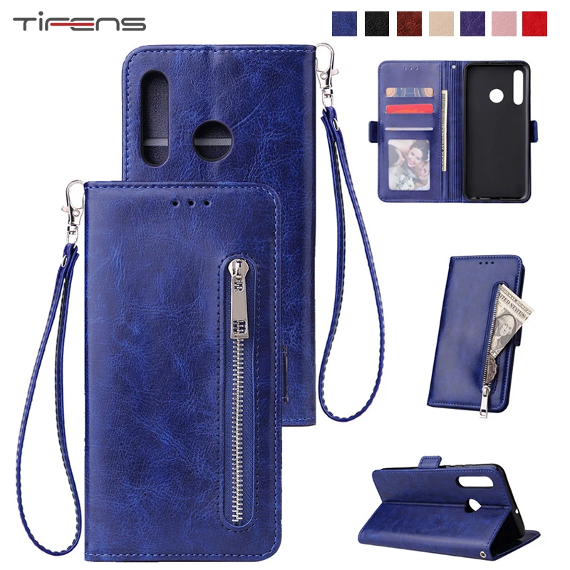 Leather Zipper Wallet Case For Huawei Y5 Y6 Y7 Pro Prime P Smart Plus Y9 Hawei Honor 8a 8x 8c 8s 9 10 Lite Flip Cover