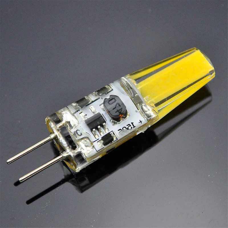 10 piezas DC 12 V 220 V G4 COB Led Bombilla 3 W AC 12 V Led Lampadas Spotlight iluminación alta Potencia Chip lámpara caliente blanco frío lámpara